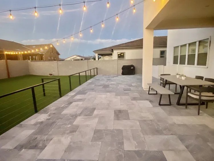 Completed outdoor living and backyard entertainment project by Canterra